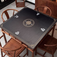 Tapis de jeu de mahjong et de poker double face pliable, portable, de luxe, écologique, lavable, résistant à l'usure, avec fond lisse