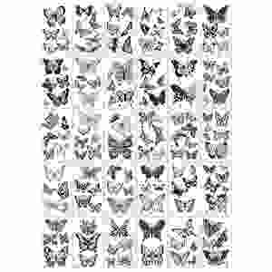 Bulk Wholesale Vivid Slogan Patterns Printed Waterproof Vinyl Tattoo Stickers Gloss Lamination Face Body - Product Image 2