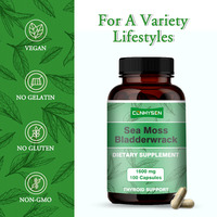 Capsules de mousse de mer OEM/ODM 1600mg avec fucus pour un soutien général amélioré – Capsules de mousse de mer irlandaise