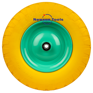 NS Chine Vente en gros 4.80/4.00-<span class=keywords><strong>8</strong></span> 16" Nouvelle roue pleine en mousse PU anti-crevaison pour <span class=keywords><strong>brouette</strong></span> et chariot, avec roulements <span class=keywords><strong>5</strong></span>/<span class=keywords><strong>8</strong></span>" <span class=keywords><strong>3</strong></span>/4" - Product Image 2