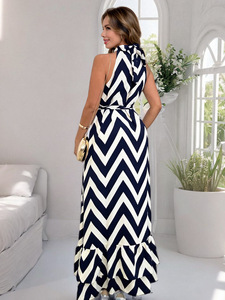 PASUXI fabbrica personalizzata estate nuova gonna lunga Chiffon stampa digitale stile moda grande gonna Swing abito donna <span class=keywords><strong>abbigliamento</strong></span> - Product Image 6