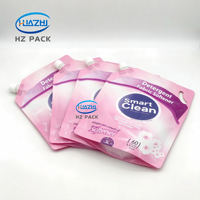 Pochette Doypack haute capacité avec bec verseur, étanche, de qualité alimentaire, en matériau personnalisé, pour lessive et produits corporels/mains