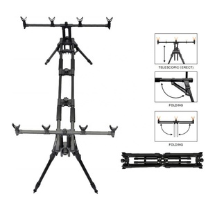 4 jambes pliante télescopique canne à pêche à la <span class=keywords><strong>carpe</strong></span> avec trépied pour la pêche F09N-LCZW40 - Product Image 3