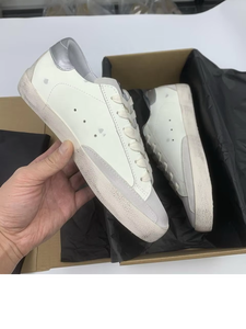 Zapatos Deportivos <span class=keywords><strong>de</strong></span> Lujo Premium Golden <span class=keywords><strong>Star</strong></span> Blancos para Hombre, Zapatos Transpirables con Cordones para Hombre y Mujer, Zapatos para Caminar <span class=keywords><strong>de</strong></span> Cuero Genuino - Product Image 6