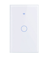 Nouveau design de la maison intelligente de la vie WiFi sans fil lumière LED interrupteur mural et prise fonction de l'écran tactile avec l'application Tuya
