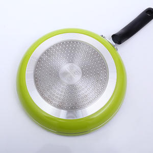 Sartén de aluminio antiadherente de 24-32 cm al por mayor, olla de cocción 18/8 de triple capa con diseño de panal redondo para saltear - Product Image 2