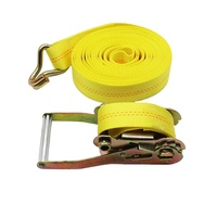 Sangle à cliquet robuste de 2 pouces, 5 tonnes, 10 m, sangle de fixation de cargaison, sangle en polyester, fabrication OEM personnalisée