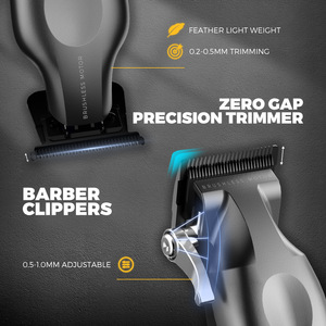 Tondeuse à cheveux électrique professionnelle, moteur sans balais, 5W, batterie interne 2000mAh-4000mAh, pour barbiers et salons - Product Image 3