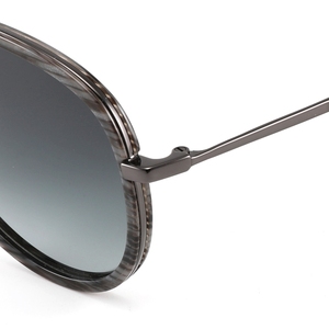 Gafas de Sol Ovaladas de Piloto con Montura Completa, Lentes Azules Degradados, Unisex, 100% Protección UV, para Uso en Exteriores, para Adultos - Product Image 4
