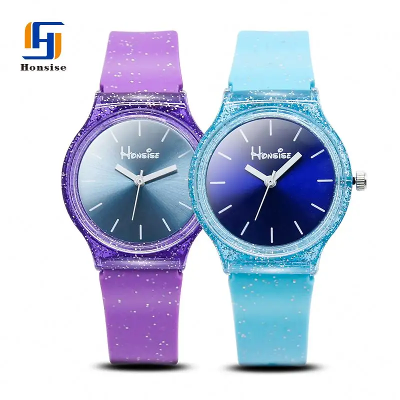 Producto de China correa de reloj de silicona personalizada fácil de leer tiempo reloj de cuarzo reloj de pulsera Slap