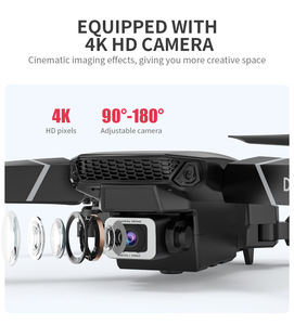 <span class=keywords><strong>Drone</strong></span> <span class=keywords><strong>Mini</strong></span> Professionnel E88 Vente Chaude avec Caméra 4K FPV Wifi, Jouet Télécommandé pour Débutants, Quadricoptère avec Caméra HD - Product Image 2