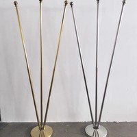Kit de mât de drapeau intérieur en aluminium argenté, télescopique robuste avec hauteur réglable de 6 à 8 pieds, base épaissie et drapeau lesté