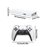 Console de jeu vidéo portable M15 pour enfants, sortie 4K HD, jeux rétro classiques, manettes sans fil, 20000 jeux, mémoire 64 Go