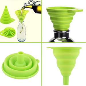 Food Grade <span class=keywords><strong>Silicone</strong></span> Funil Dobrável Funil De Transferência Líquido Dobrável para Cozinha Cooking Oil Funil <span class=keywords><strong>Silicone</strong></span> Flexível Fácil Uso - Product Image 4