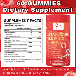 Gomitas DUOZI con Astaxantina y Vitamina C, Tocotrienoles y Trans-Resveratrol, 60 Unidades, Suplemento Dietético - Product Image 3