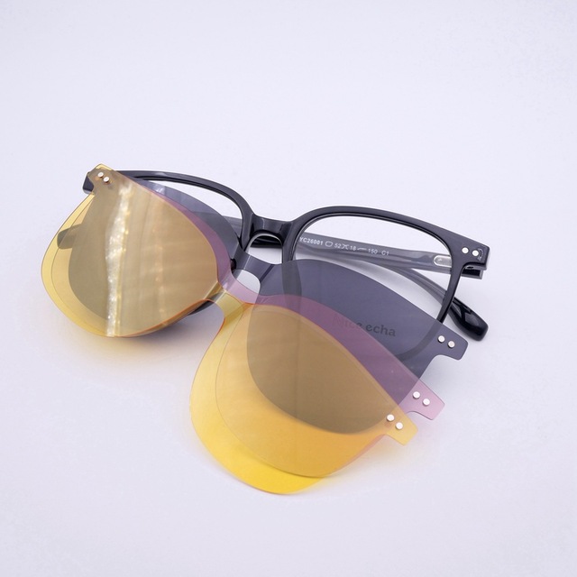 26001 New Magnetic TR Set Mirror Triad -  Sunglasses Night Vision Goggles Myopia Men's and Women's Glasses