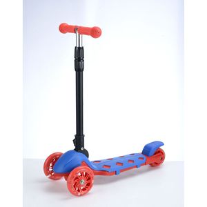 Trottinette enfant trois roues pliable, hauteur réglable, corps en plastique, pour enfants de 1 à 9 ans - Product Image 1