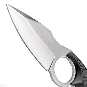 Cuchillo de caza hecho a mano de acero inoxidable de alta calidad, para supervivencia al aire libre, personalizado, con funda, hoja fija de espiga completa, OEM, cuchillo de cuello. - Product Image 4
