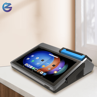 Terminal de point de vente tout-en-un Android 14 avec écran tactile 10,1 pouces, lecteur de codes-barres, imprimante thermique et NFC pour le commerce de détail, la restauration et la loterie