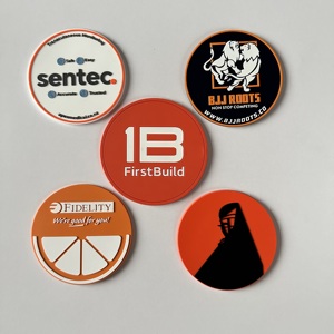 Promotional Custom Logo Rubber Coasters Wholesale Round <strong>Silicone</strong> Soft PVC Cup <strong>Mat</strong> for Drink - Product Image 3