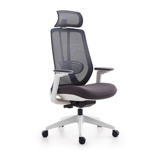 Silla de Oficina Ergonómica Moderna con Respaldo Alto de Malla, Soporte Lumbar, Reposacabezas y Reposapiés Ajustables, Ruedas de PU, para Largas Jornadas de Trabajo - Product Image 2