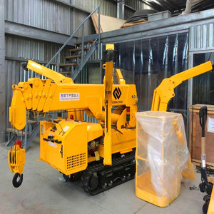 Grúa de araña personalizada Mini 3 Ton 5 Ton 10 Ton Spider Crawler Crane <span class=keywords><strong>EPA</strong></span> EURO5 Spider Crane Precio con cesta de hombre - Product Image 1