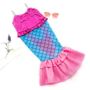 manufacturer 12 years old racing swimwear China child smock cheap 1-6 years old mermaid swimwear