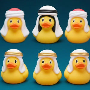 Wowei 도매 수영장을위한 새로운 럭셔리 오리 목욕 장난감 중동 비닐 부동 장난감 크리스마스 휴일 - Product Image 5