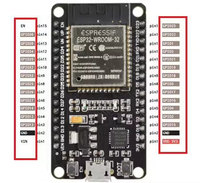 Carte de développement ESP32 WiFi+ à très faible consommation d'énergie, double cœur ESP-32 ESP-32S ESP 32, similaire à ESP8266