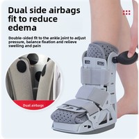 Attelle gonflable grise pour tendon d'Achille, fracture de la cheville, fixation post-opératoire et marche assistée