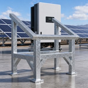 Base de Inversor Solar Central Soldada, Galvanizada en Caliente, Acero Inoxidable Q235/Q345/Q355, Acero al Carbono, OEM/ODM, SGS ISO 9001 - Product Image 2