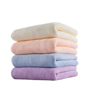 Soft Drying Plush Adult Microfiber Coral Fleece Bath Towels Beach Towels