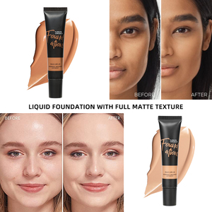 Private Label Custom Logo Matte Liquid Foundation Full Coverage <b>Waterproof</b> Oil Control Plant Extract Nourishing Foundation - Product Image 2