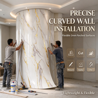 Panneau d'imitation pierre UV du fabricant direct, plaque murale légère et ignifuge pour la rénovation des halls commerciaux