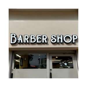 Enseigne lumineuse en acrylique 3D de grande taille pour devanture de magasin, enseigne en métal éclairée par LED pour entreprise électronique, enseigne de salon de coiffure - Product Image 6