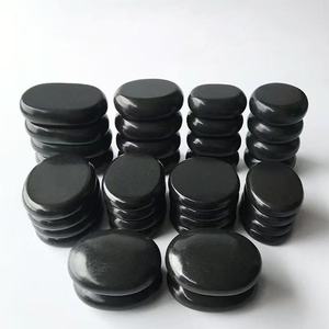 Pierres d'énergie en basalte sculptées pour SPA, 16 pièces, directement de l'usine, pierres volcaniques chaudes gravées pour massage aux pierres naturelles et huiles essentielles - Product Image 3