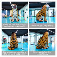 Tigre inflable realista gigante personalizado de 3m para promoción de publicidad al aire libre mascota temática de fiesta popular de fábrica