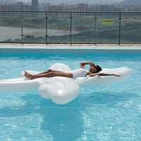 Bouée gonflable personnalisable en forme d'ailes d'ange, en PVC, surdimensionnée, pour piscine, siège flottant léger