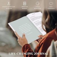 Carnet de Notes A5 en Tissu Rigide Personnalisé Planificateur Livre d'Impression Positivité Journal de Prière Quotidien