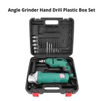 Ensemble de douilles robustes avec perceuse électrique, meuleuse d'angle, perceuse à percussion - Boîte de rangement pour outils à batterie au lithium OEM pour usage domestique