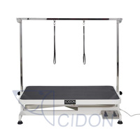 CIDON 103 Pet Dog Table de beauté de levage électrique en acier inoxydable pour chien coiffure bain Source d'alimentation Charge par Kai-end