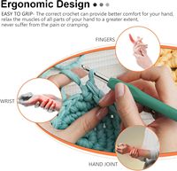 JP haute qualité bricolage métal couture accessoire Kit tissé matériel sac en peluche pull pain sac Crochet ensemble pour travaux d'aiguille à la main