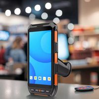Pemindai PDA Android bertenaga industri dengan pembaca kode batang 2D, RAM 4GB ROM 64GB, NFC & PSAM opsional