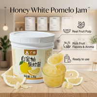 1.3kg Premium Quality High Real Fruit Pulp Content Fruit Jam Honey White Pomelo Jam for Drinks or Beverage