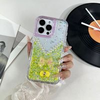 Coque de téléphone antichoc pour iPhone 18 17 16 ProMax, double couche transparente avec perles brillantes et nœud 3D en résine époxy