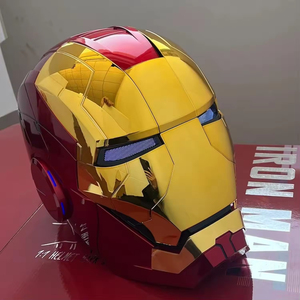 Máscara de Casco de Iron Man 3D, Máscara de <span class=keywords><strong>Halloween</strong></span> de PVC con Luces LED, Apertura y Cierre con un Clic, Usable para Adultos, Máscara de Cosplay - Product Image 6