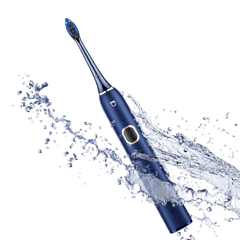 Sonic wiederauf ladbare elektrische Zahnbürste mit 2 Minuten Timer Großhandel Private Label Zahnpflege White ning Zahnbürste