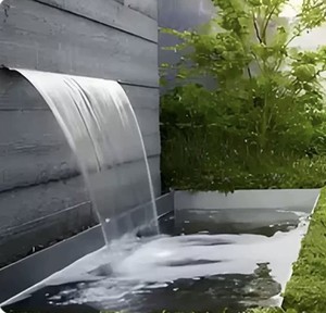 <span class=keywords><strong>Lame</strong></span> d'eau moderne en acier inoxydable à bord vif pour <span class=keywords><strong>cascade</strong></span> de <span class=keywords><strong>piscine</strong></span>, fontaine et décoration aquatique paysagère - Product Image 5