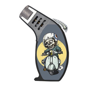 Vente chaude Briquet torche incliné à flamme puissante, à gaz butane, coupe-vent, avec logos personnalisés, pour vente en gros - Product Image 3