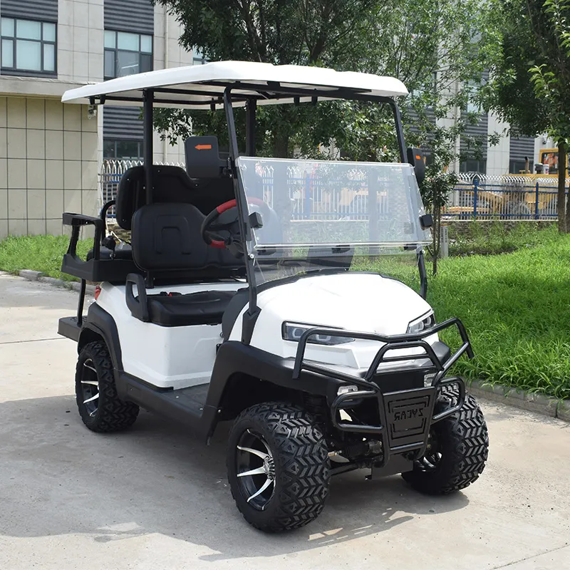 Voiturettes de golf électriques 2 4 6 places Club Prezzi Voiturette de golf électrique à quatre compartiments Bon marché Buggy Voiture chinoise 72V 3-4 Plomb-acide